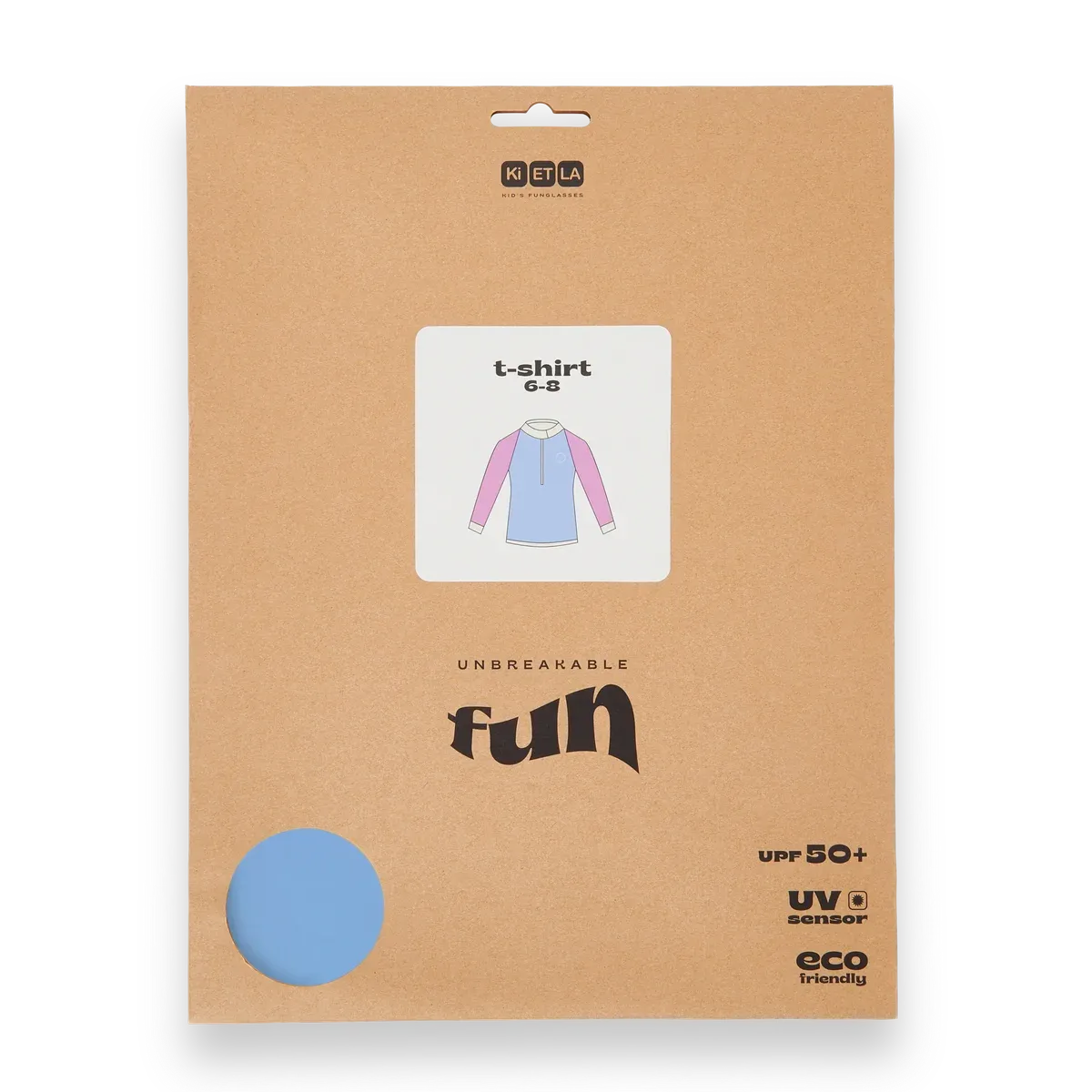 packshot tshirt anti uv enfant violet