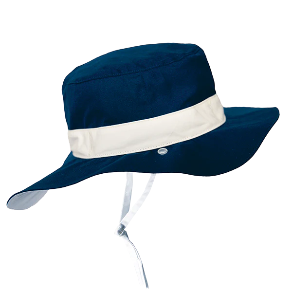 chapeau antiuv kapel bleu marine