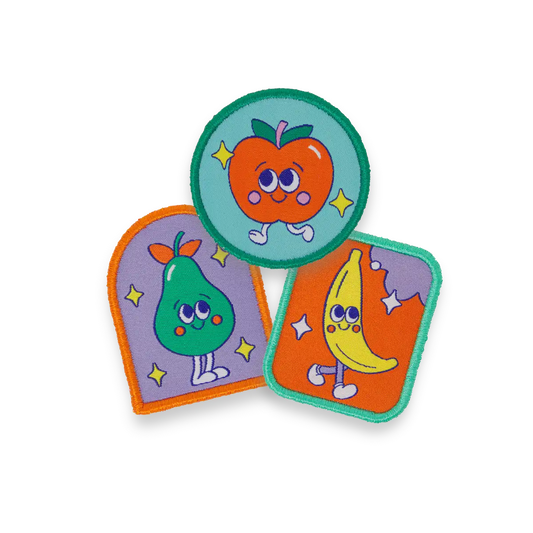 Lot de 3 Patchs Fruit