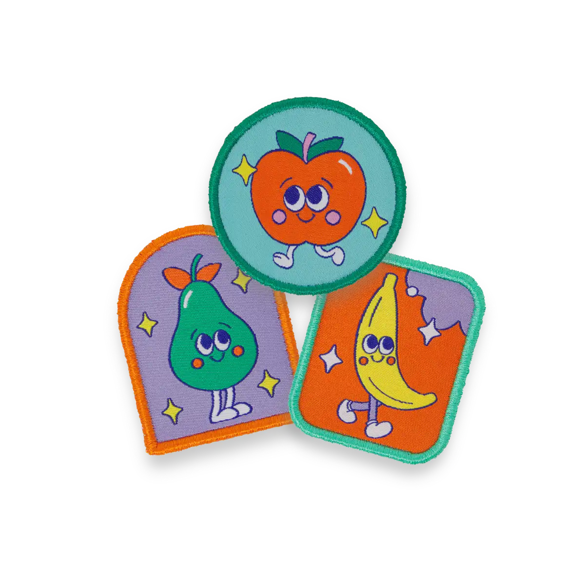 Lot de 3 Patchs Fruit