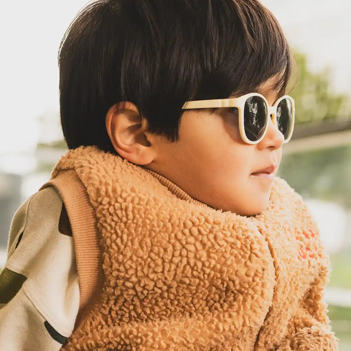 lunettes de soleil enfant bébé wazz ivoire