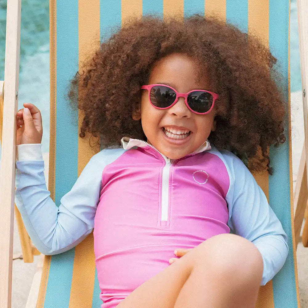 lunettes de soleil enfant wazz framboise