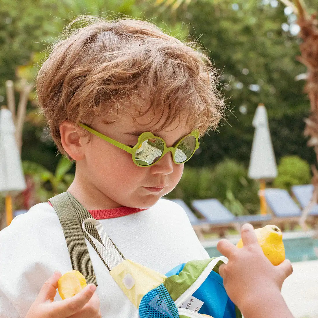 lunettes de soleil bebe enfant ourson olive