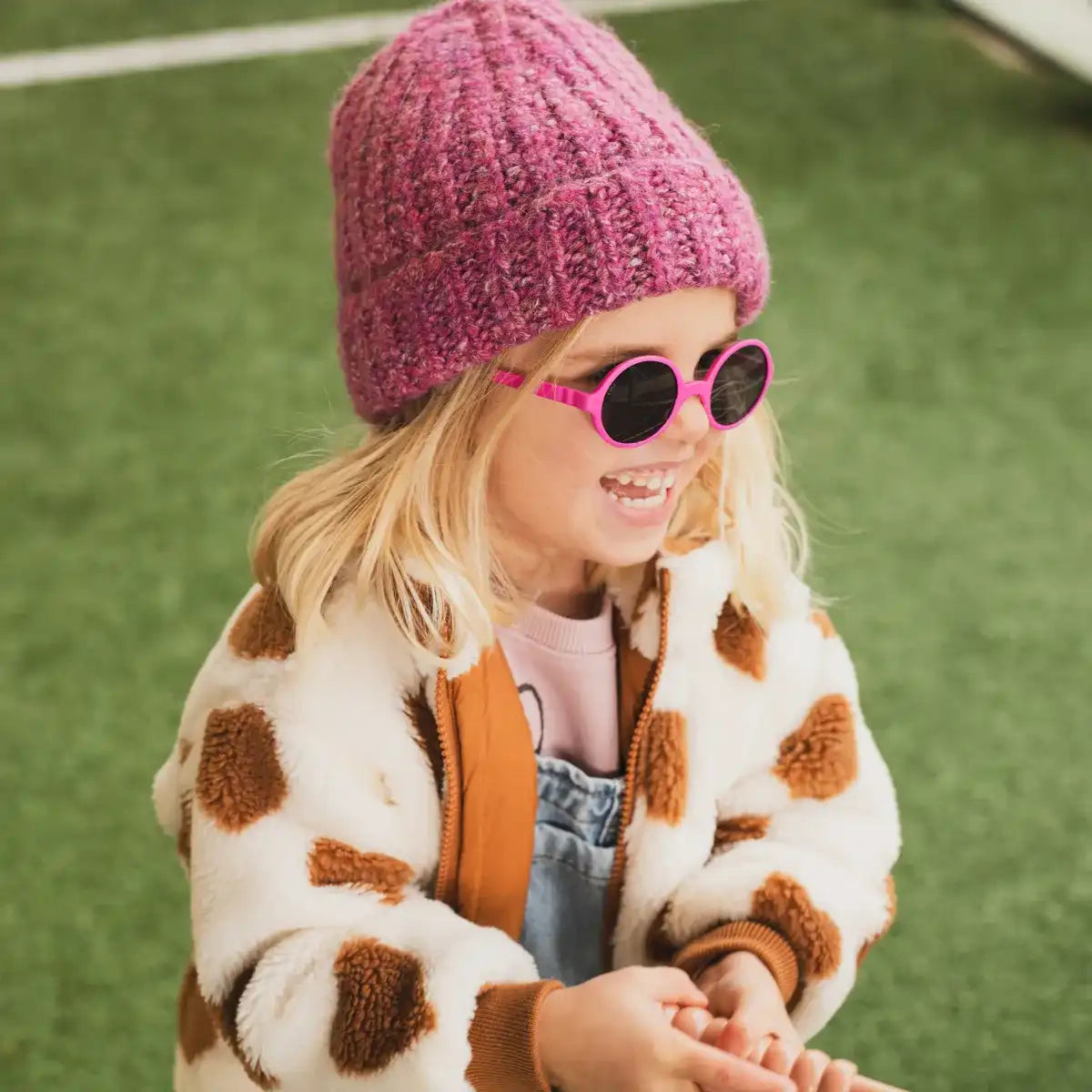 lunettes de soleil enfant rozz fushia