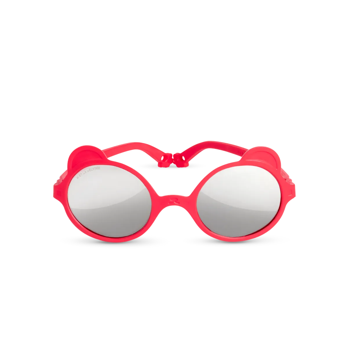 packshot lunettes de soleil bébé enfant ourson rouge elysée