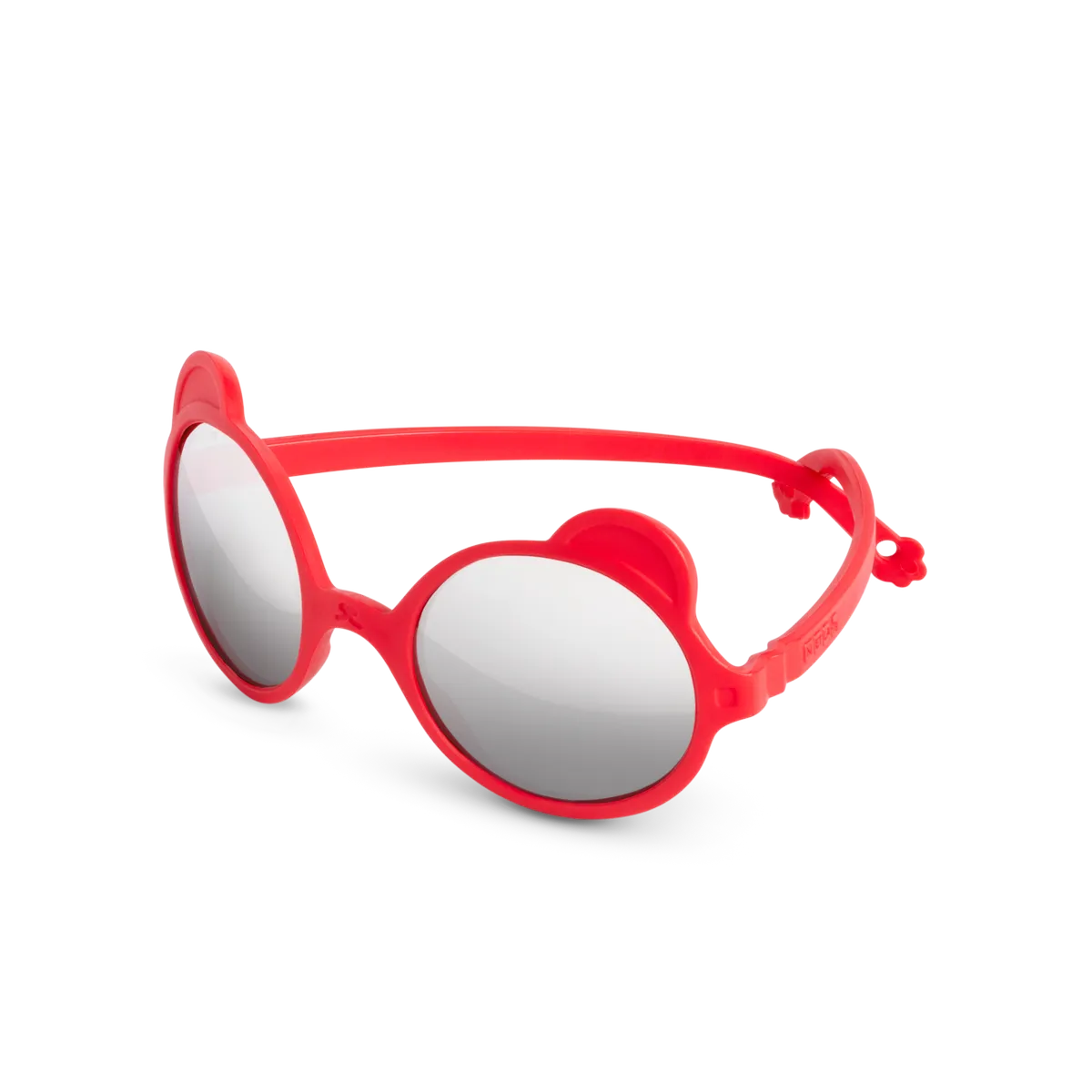 packshot lunettes de soleil bébé enfant ourson rouge elysée