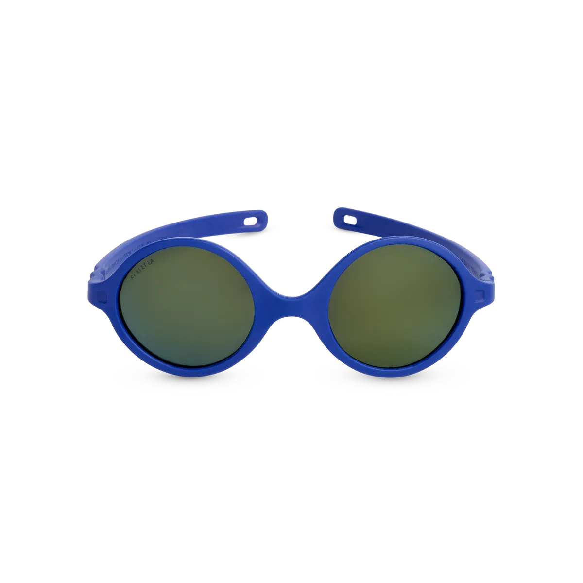 packshot lunettes de soleil bébé diabola bleu éléctrique