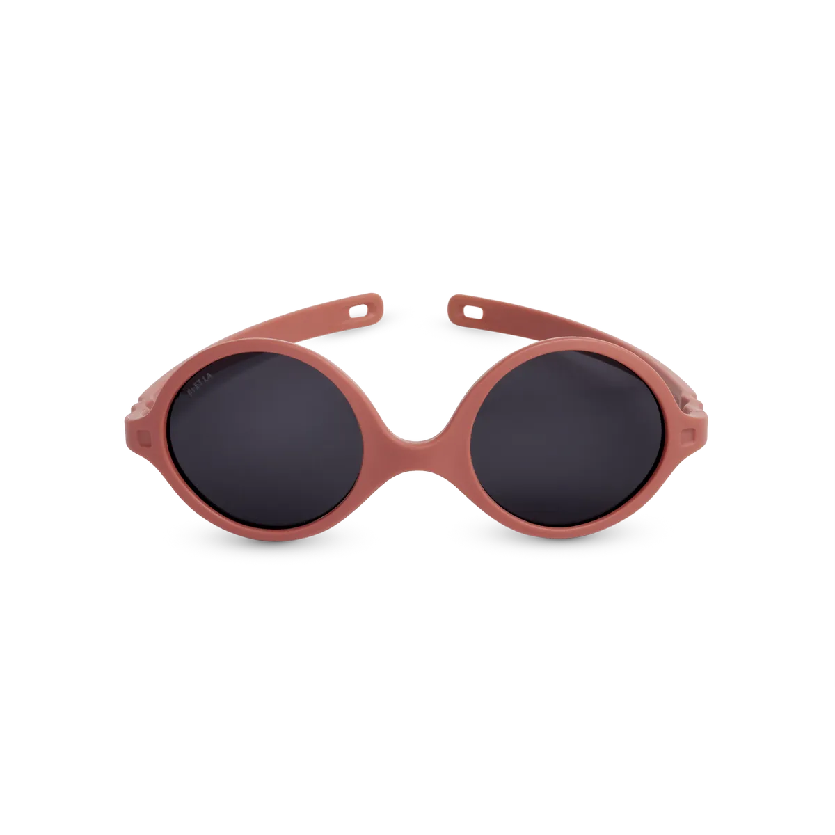 packshot lunettes de soleil bébé diabola terracotta