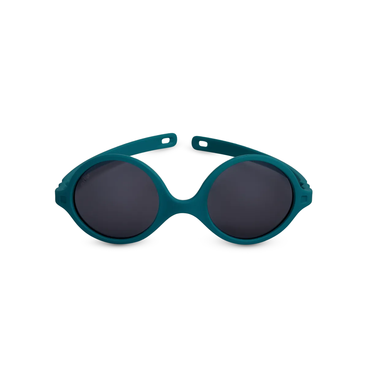 packshot lunettes de soleil bébé diabola vert paon