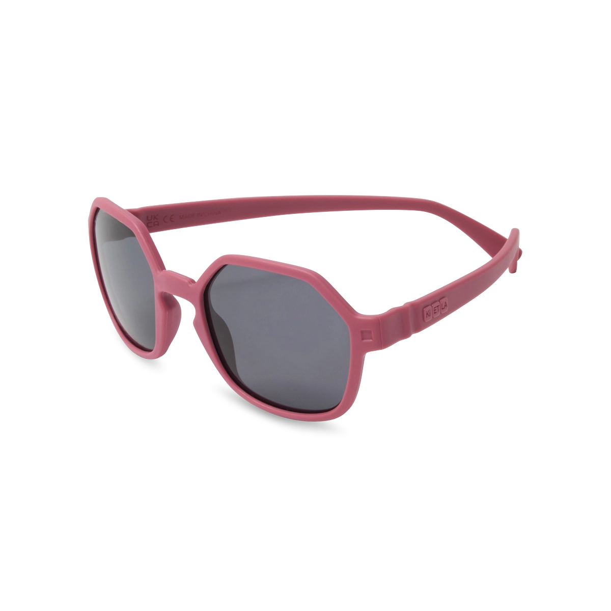 lunettes de soleil hexagonale enfant framboise