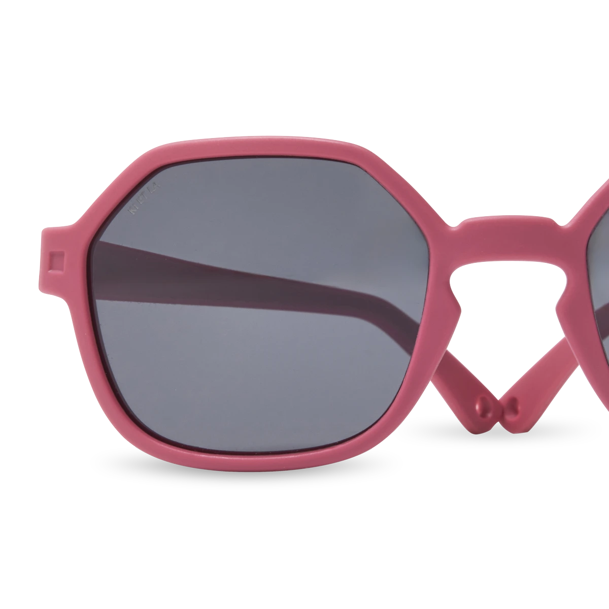 lunettes de soleil hexagonale enfant framboise