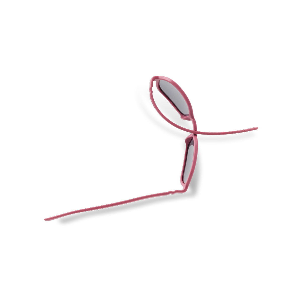 lunettes de soleil hexagonale enfant framboise