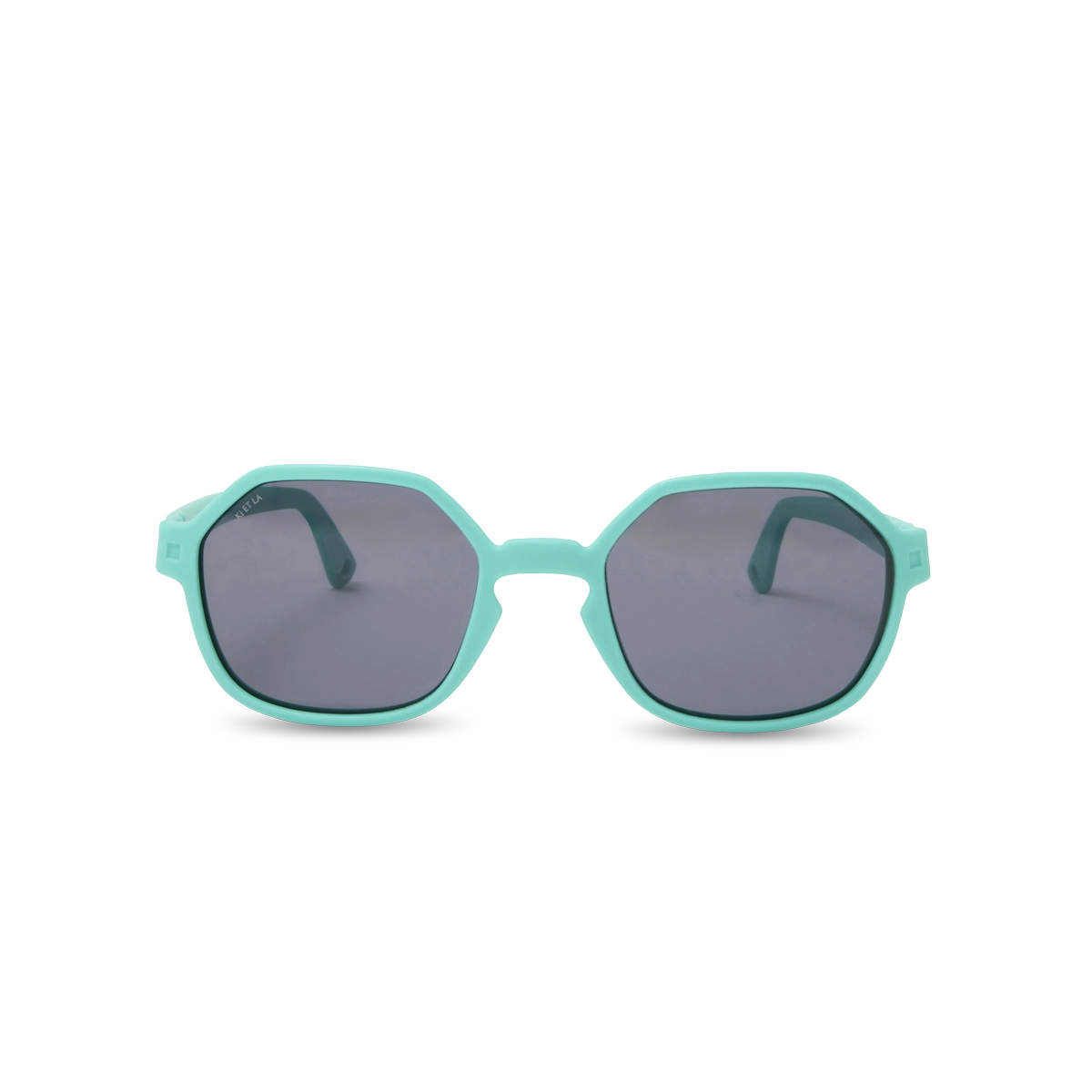 lunettes de soleil hexagonale enfant bleu lagon