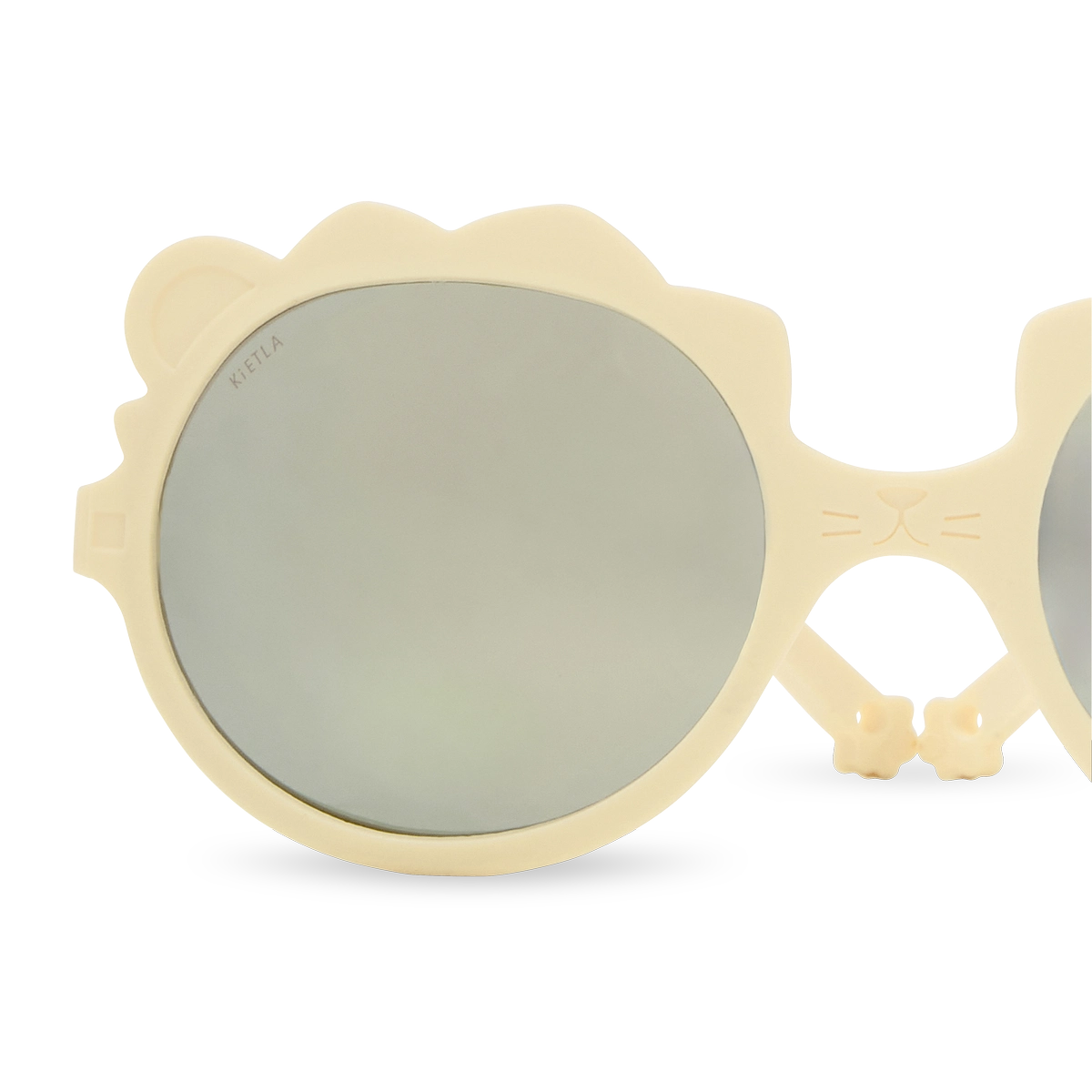 packshot lunettes de soleil bébé enfant lion vanille
