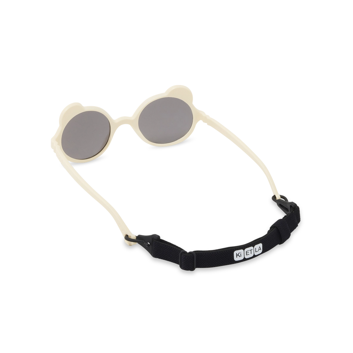 packshot lunettes de soleil bébé enfant ourson  creme