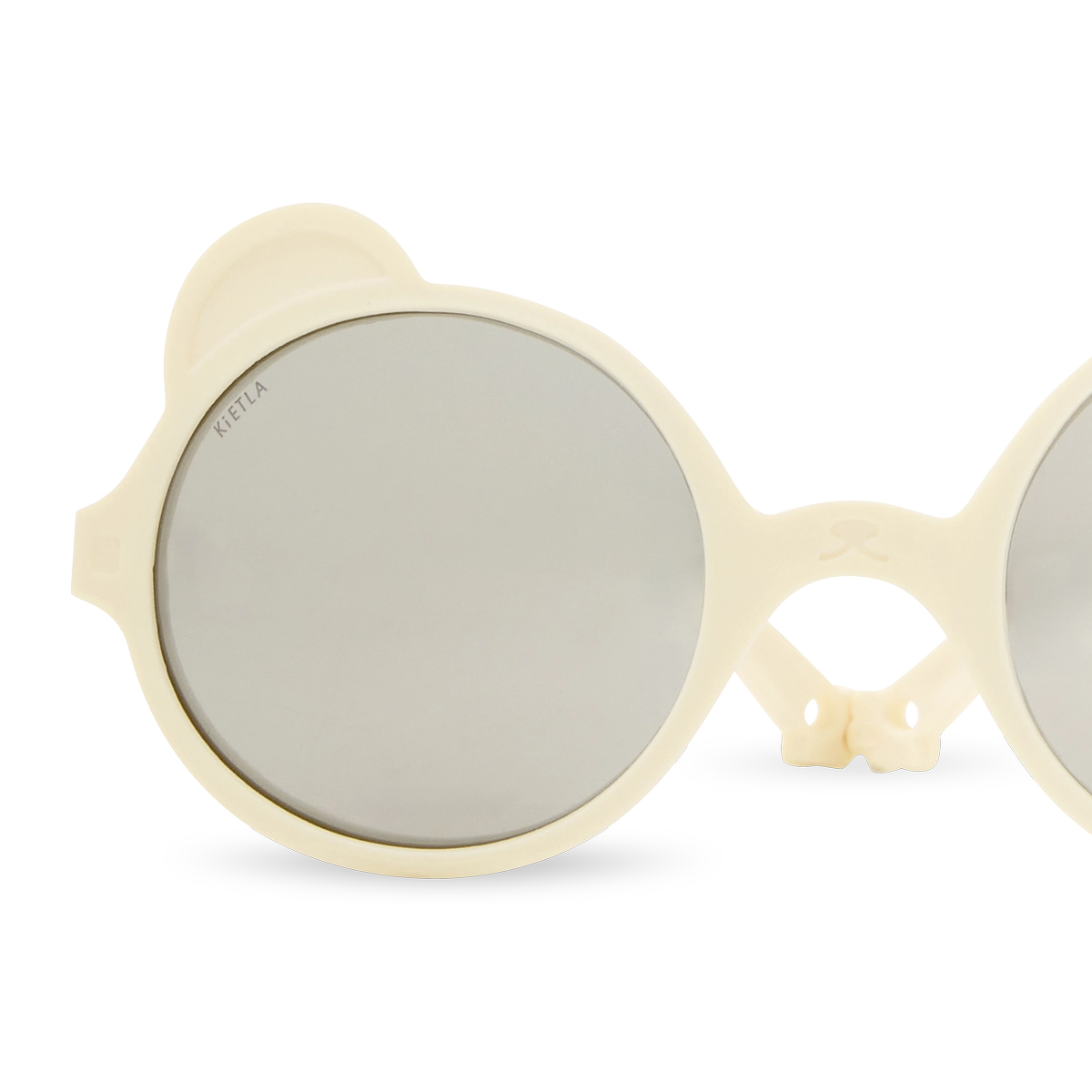 packshot lunettes de soleil bébé enfant ourson  creme