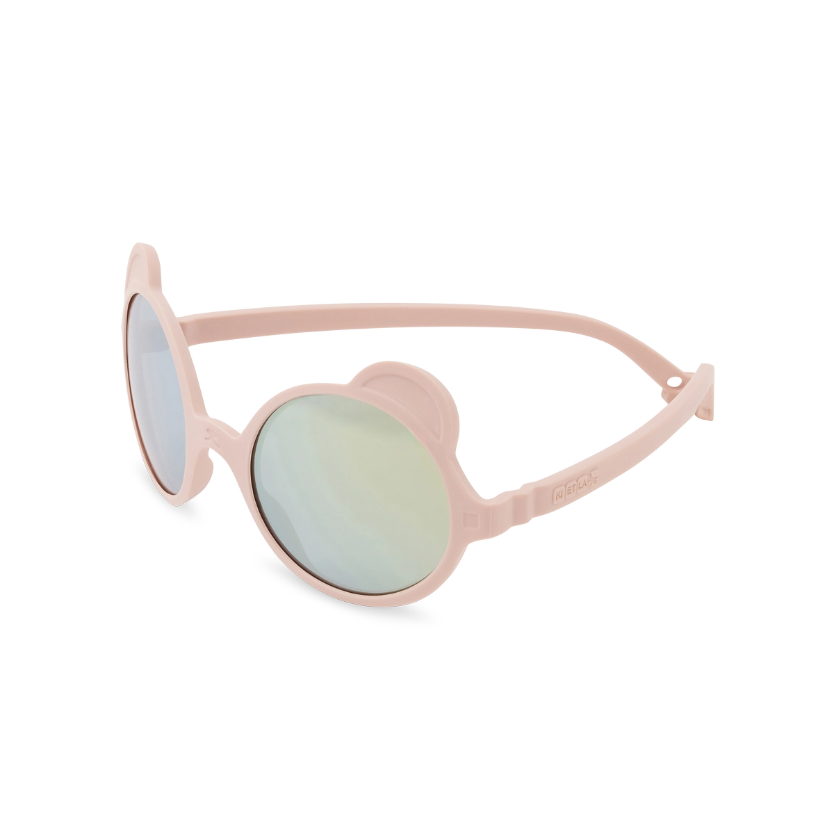 packshot lunettes de soleil bébé enfant ourson rose pêche