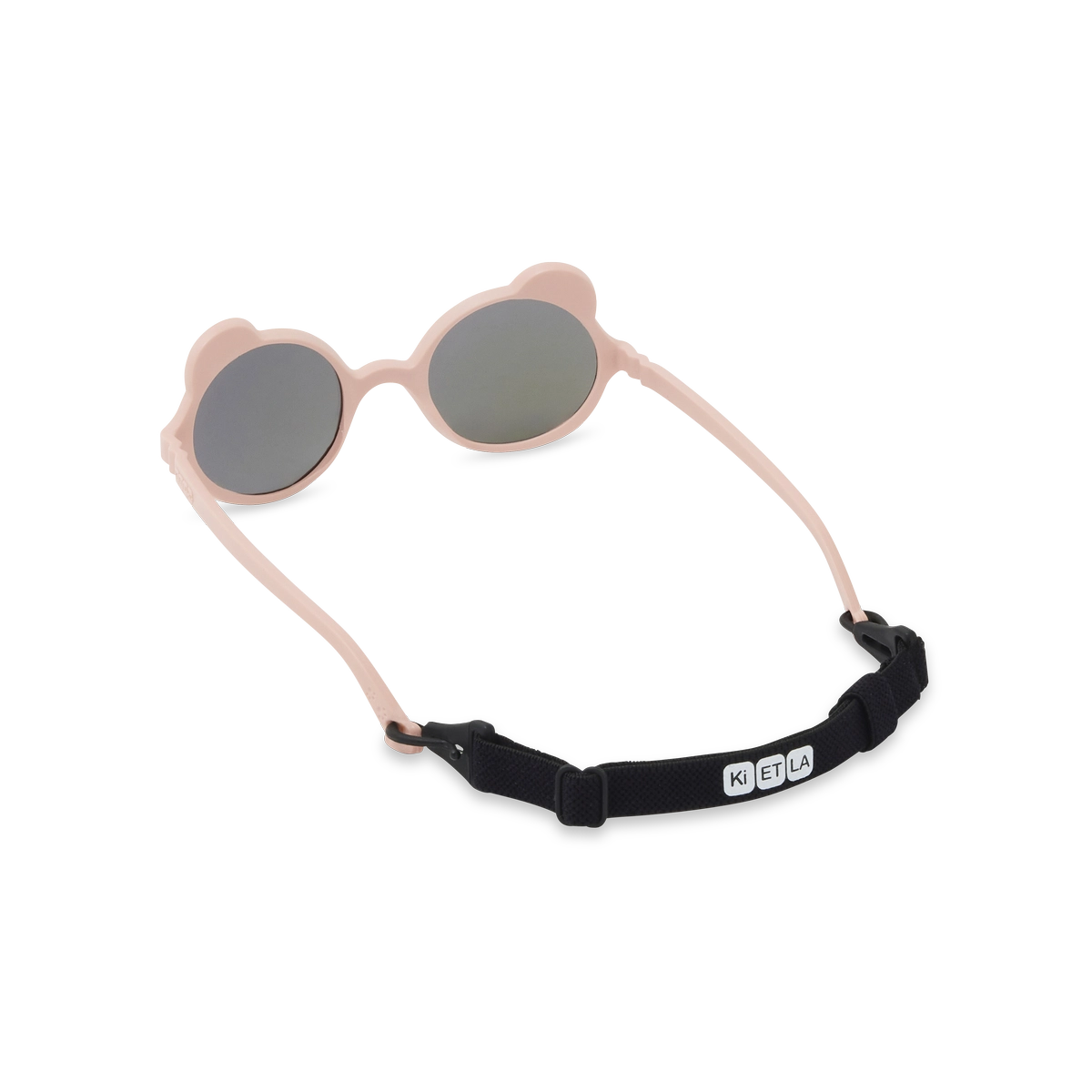 packshot lunettes de soleil bébé enfant ourson rose pêche