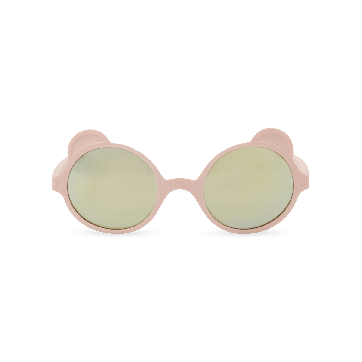 packshot lunettes de soleil bébé enfant ourson rose pêche