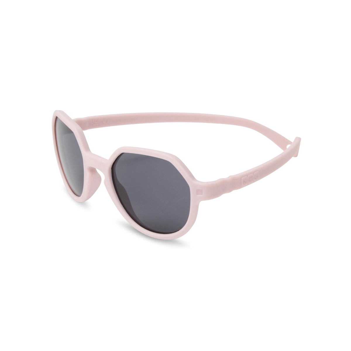 packshot lunettes de soleil enfant oozz rose pale