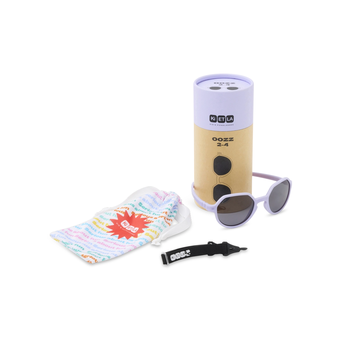packshot lunettes de soleil enfant oozz lavande