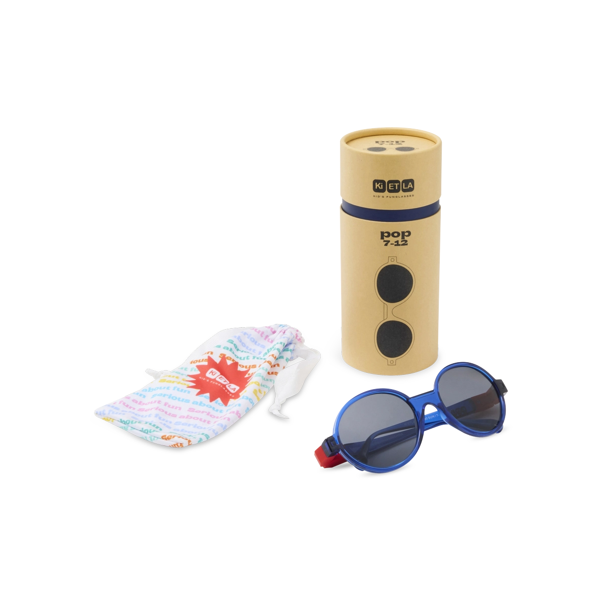 packshot lunettes enfant pop bleu marine