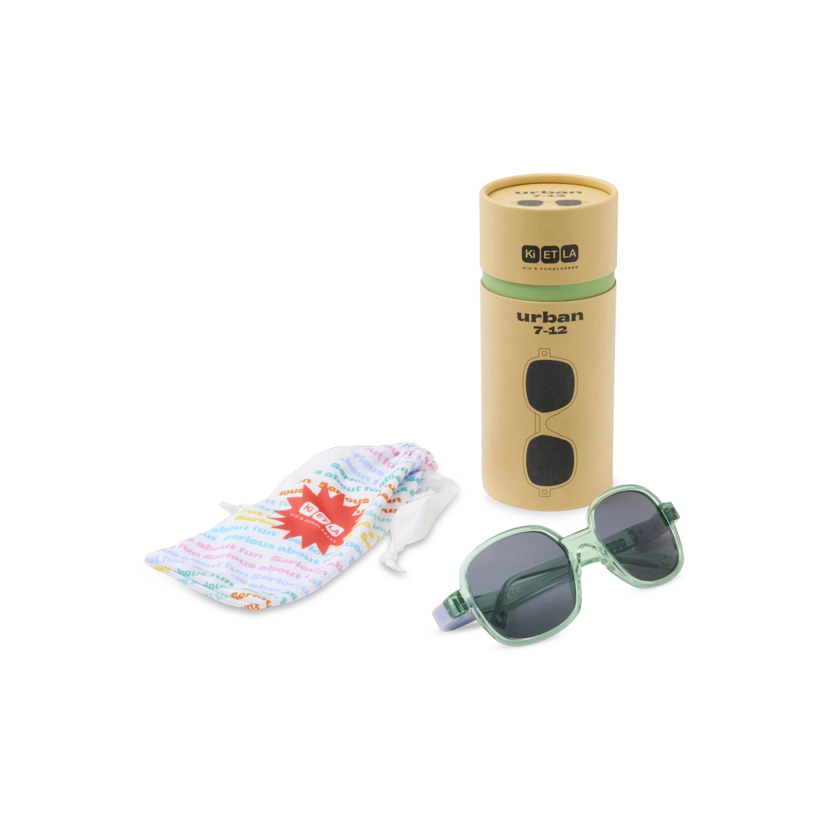 packshot lunettes enfant urban vert