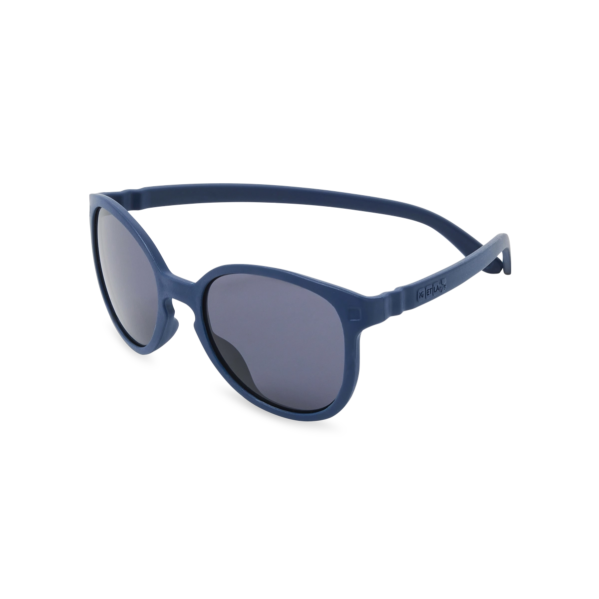 Packshot lunettes de soleil enfant bébé wazz bleu denim