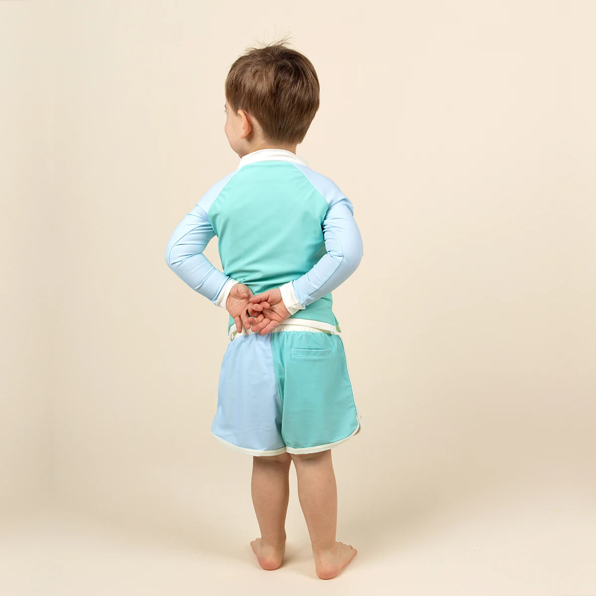 tshirt anti uv enfant bleu vert