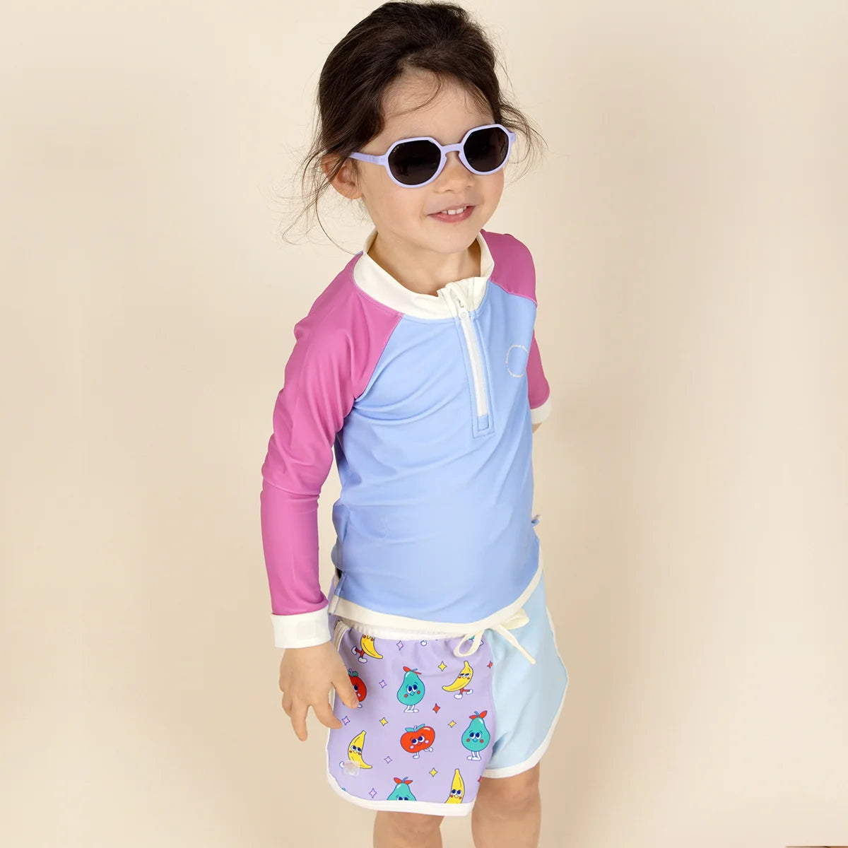 tshirt anti uv enfant violet