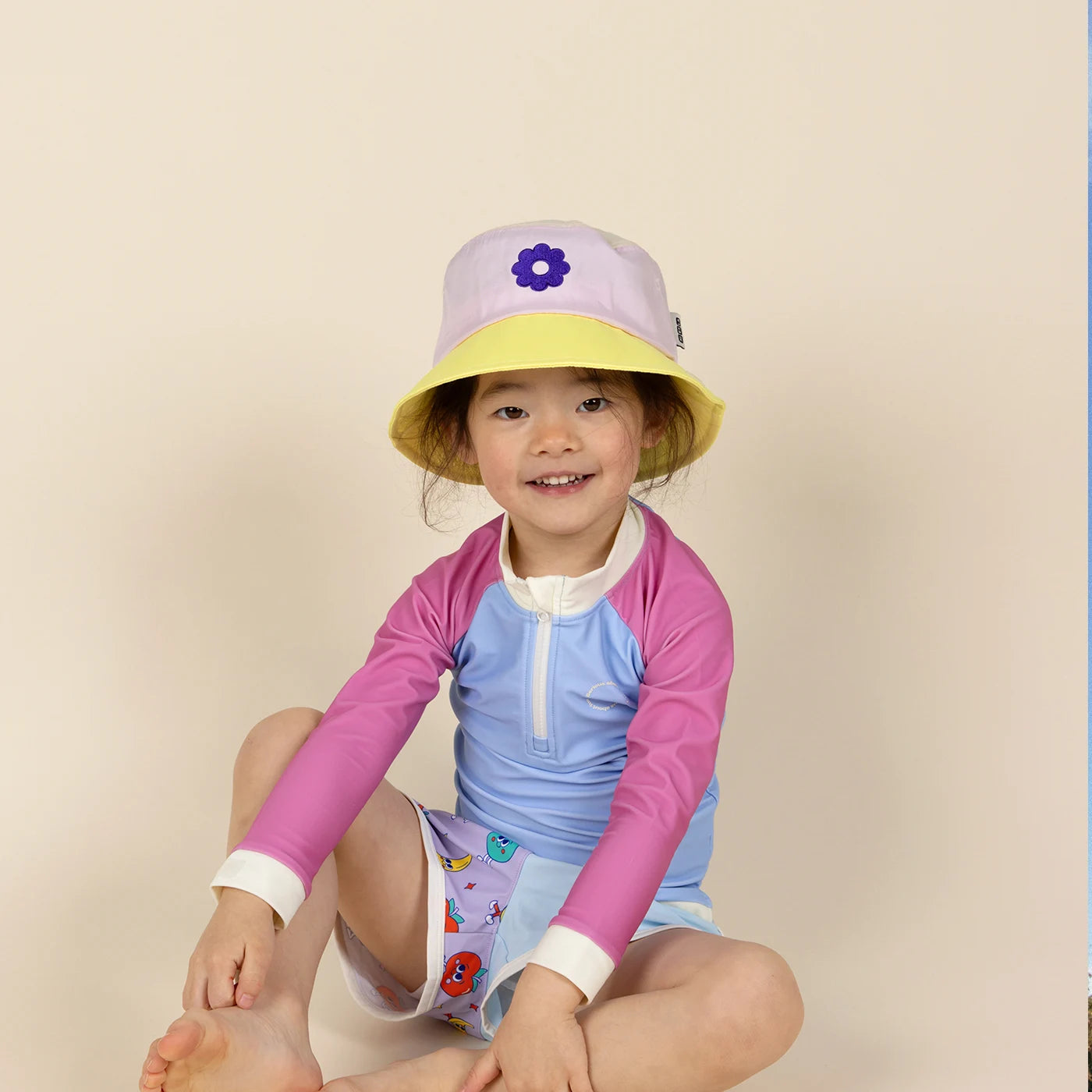tshirt anti uv enfant violet