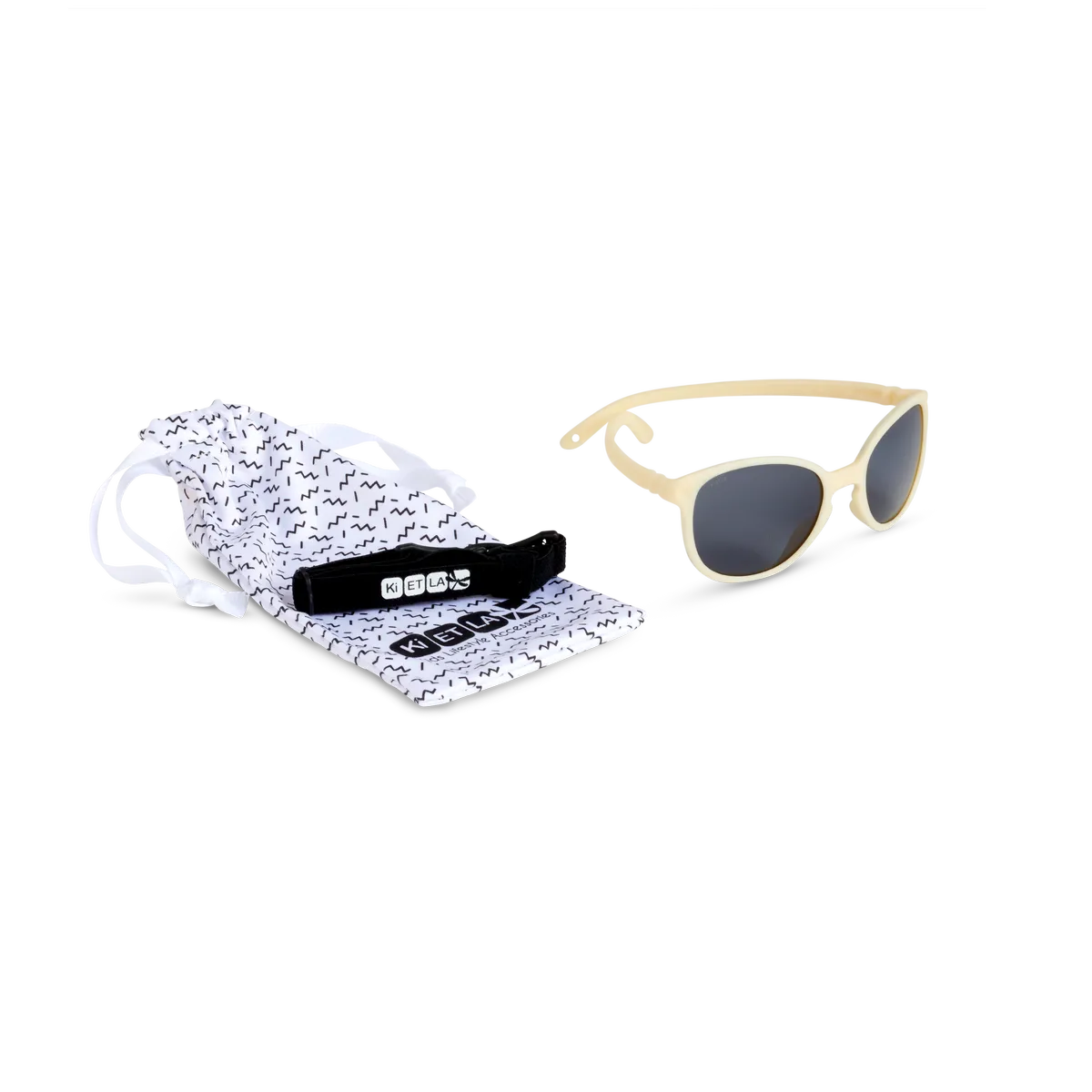 packshot lunettes de soleil enfant bébé wazz ivoire