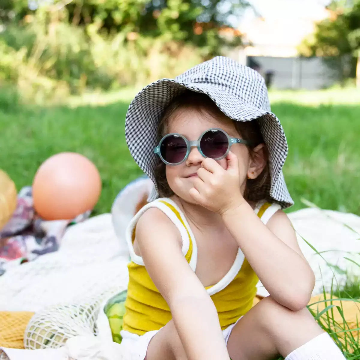 lunettes de soleil enfant bébé woam bleu ciel