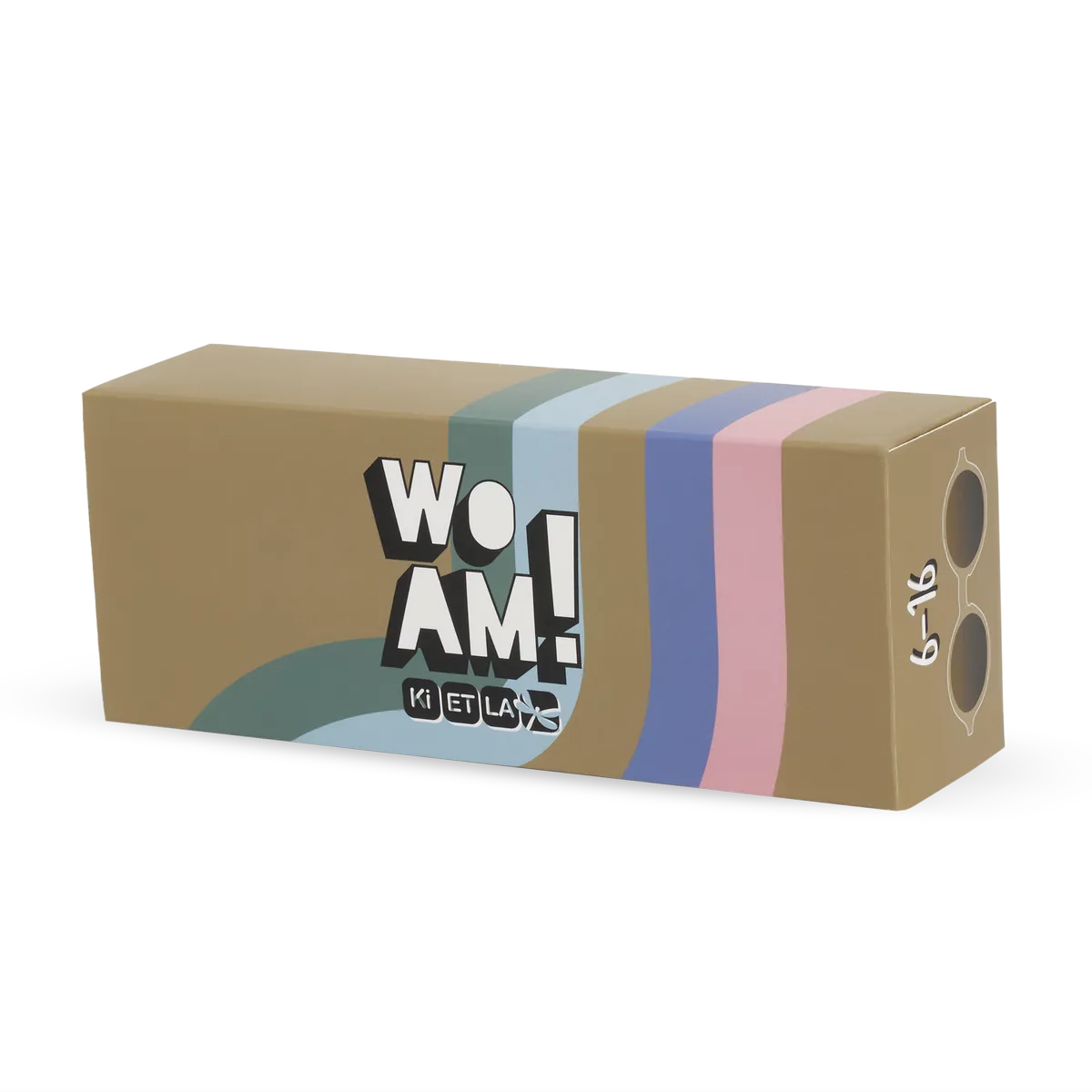 packshot lunettes de soleil ado adulte woam brun ambré