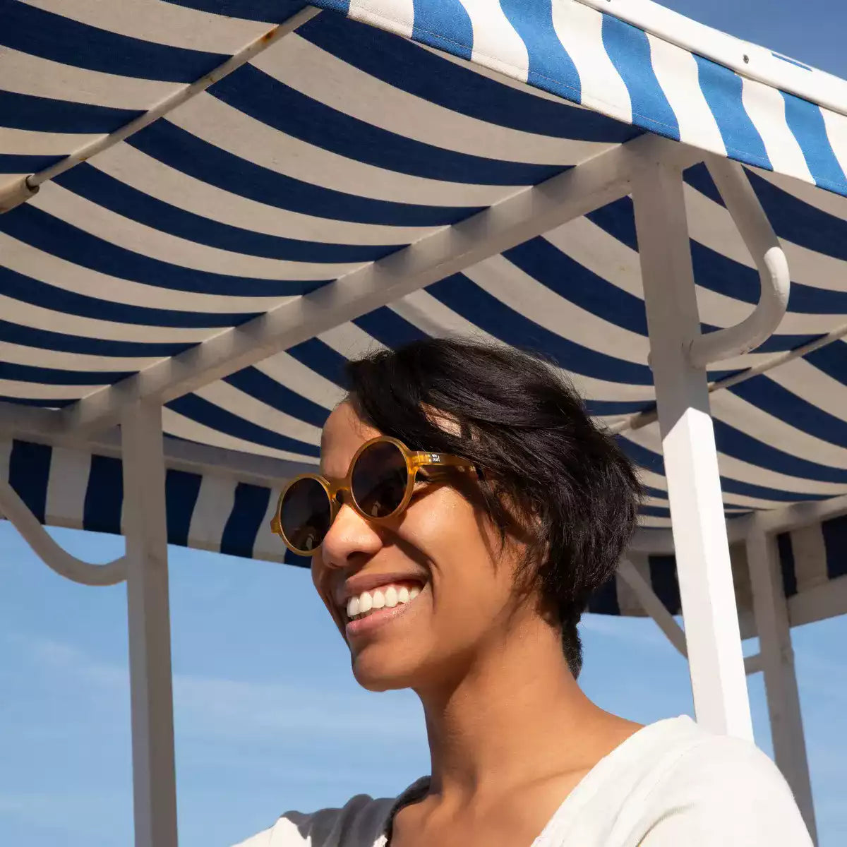 lunettes de soleil ado adulte woam brun ambré