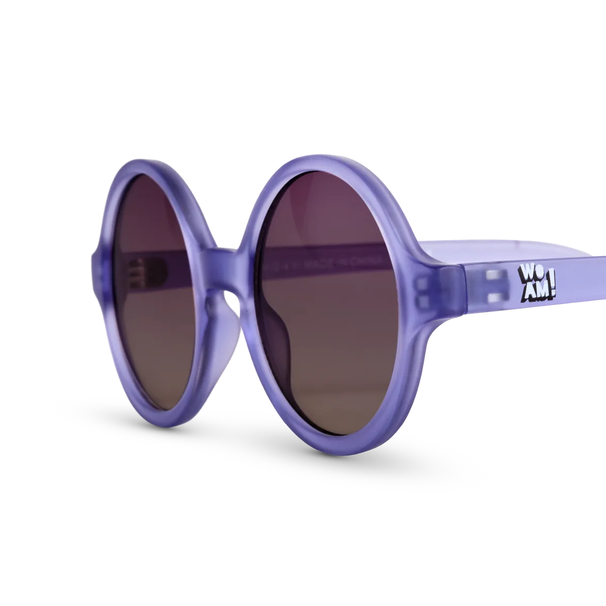 packshot lunettes de soleil enfant bébé woam violet
