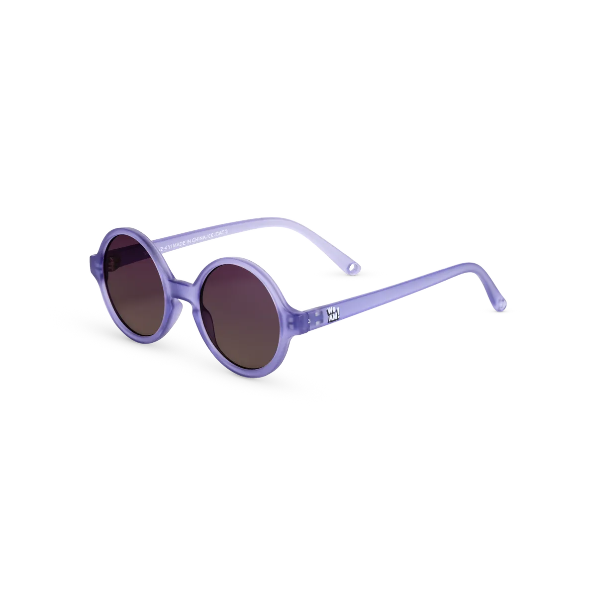 packshot lunette de soleil enfant woam violet