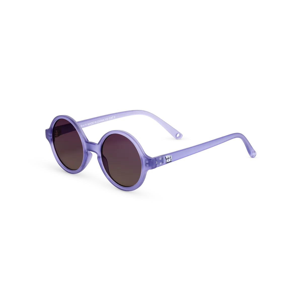 packshot lunettes de soleil enfant bébé woam violet