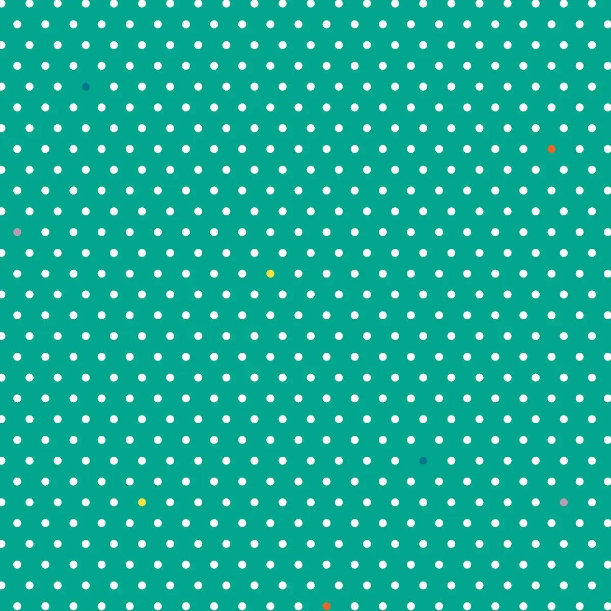 motif pois blanc sur fond vert