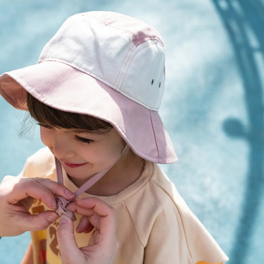 bob anti-uv bébé camper hat rose