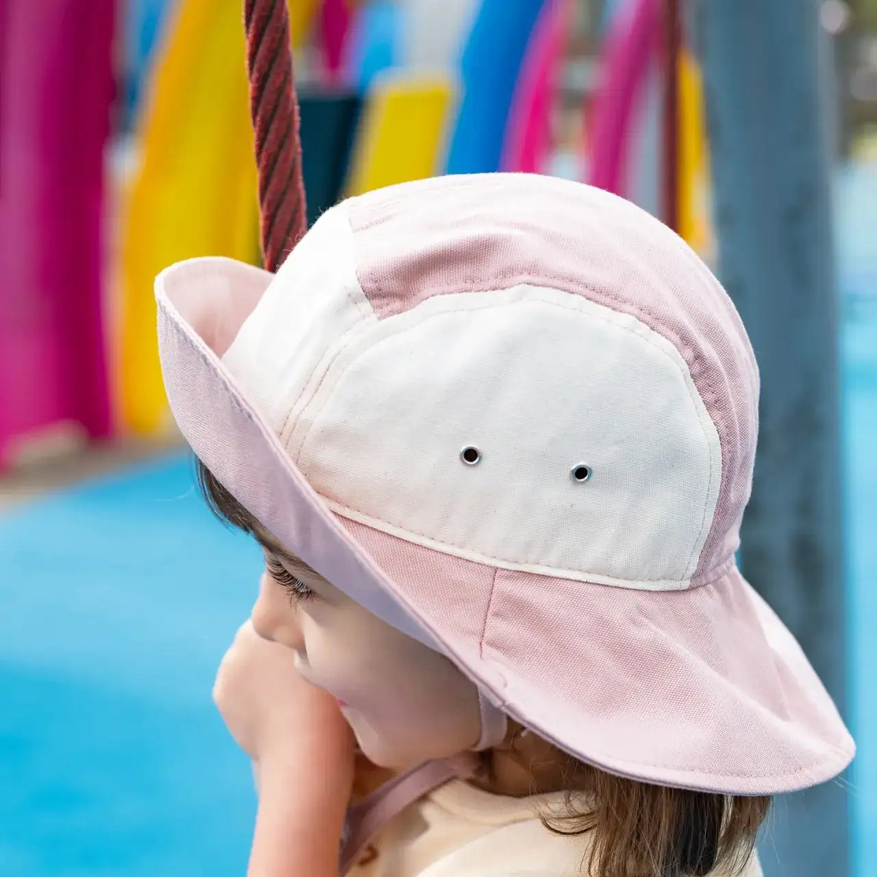 bob anti-uv bébé camper hat rose