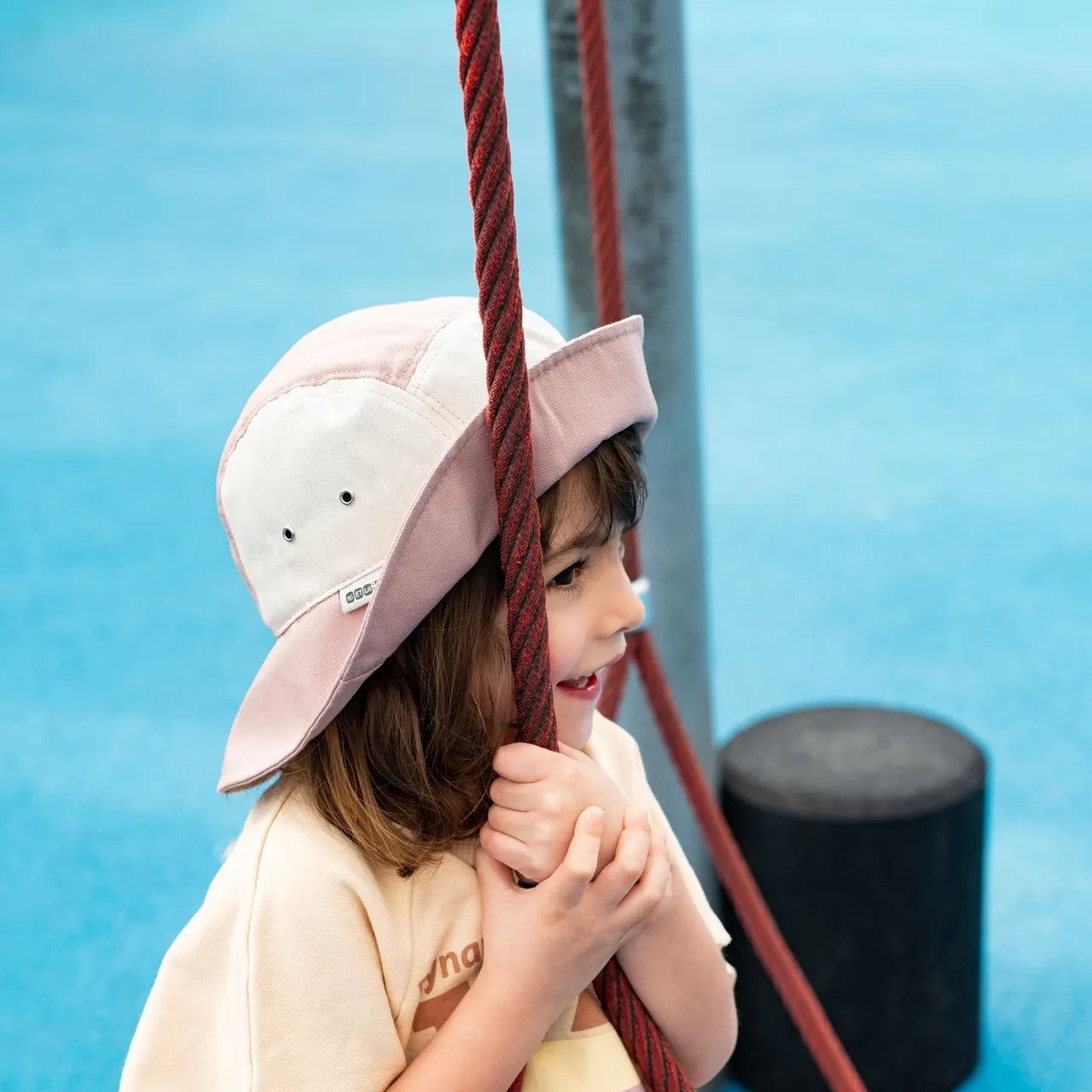 bob anti-uv bébé camper hat rose