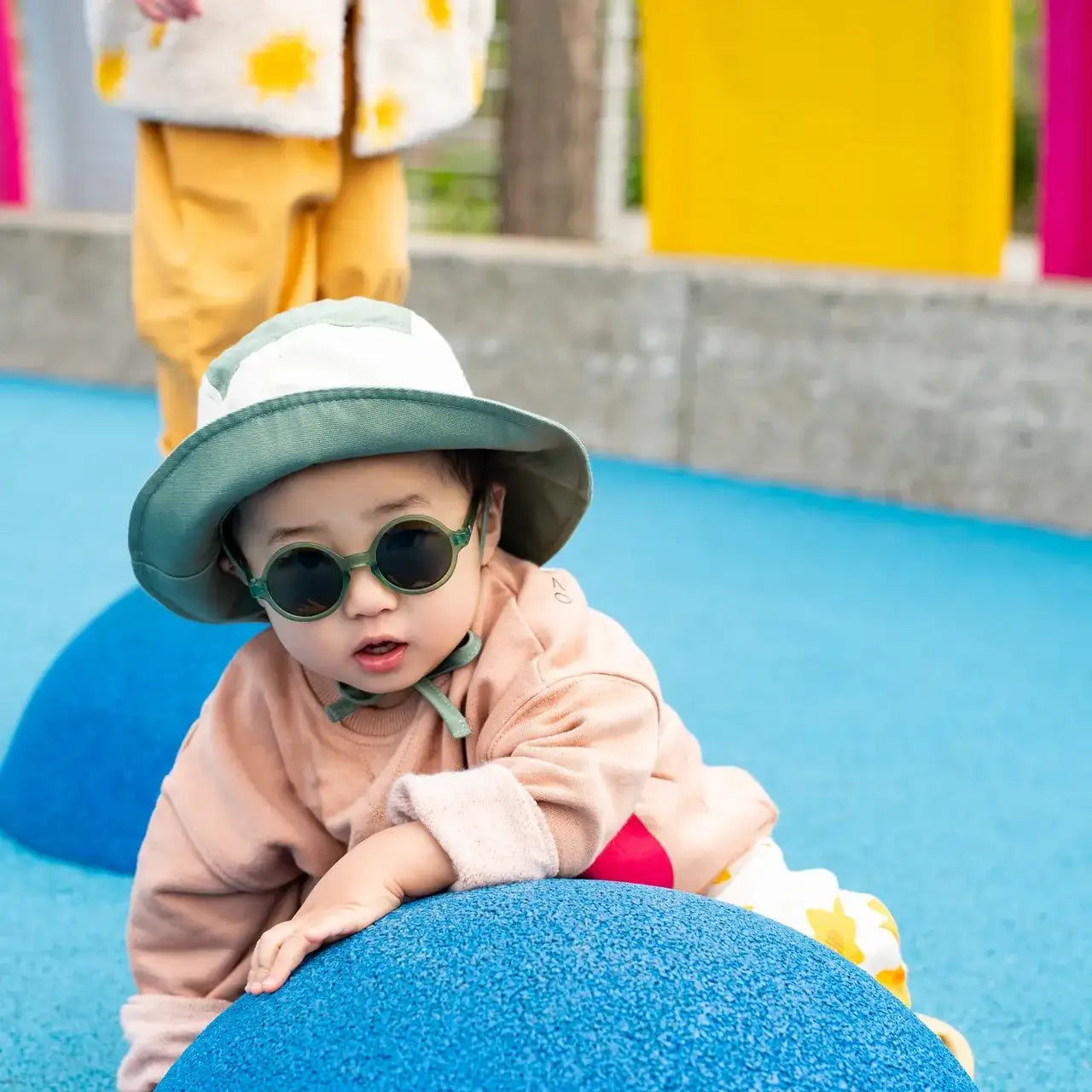 bob anti-uv bébé camper hat kaki