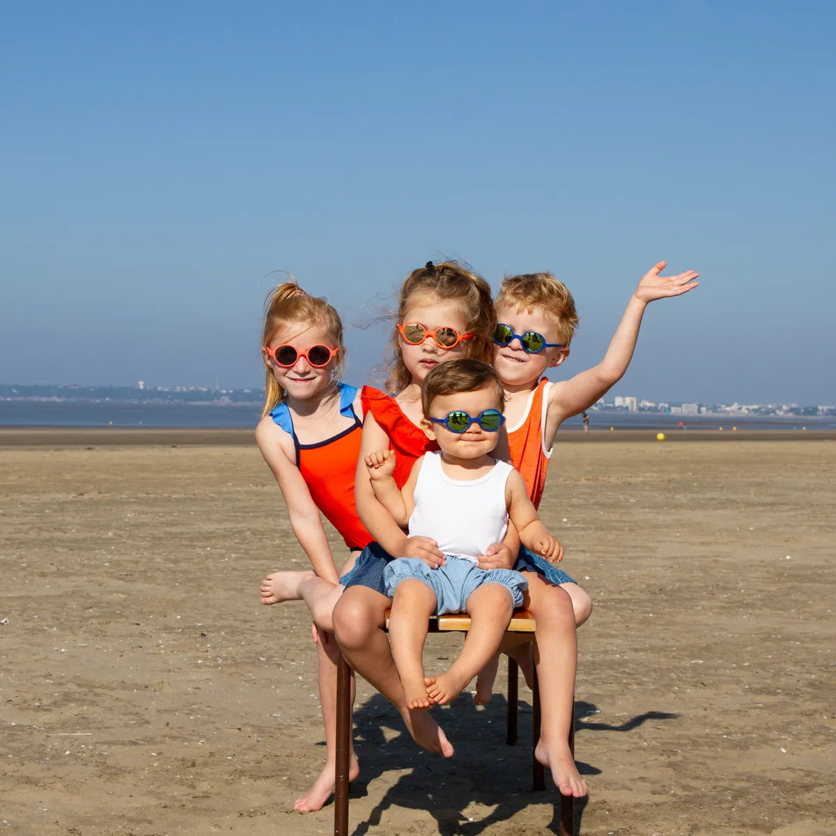 lunettes de soleil enfant rozz orange fluo