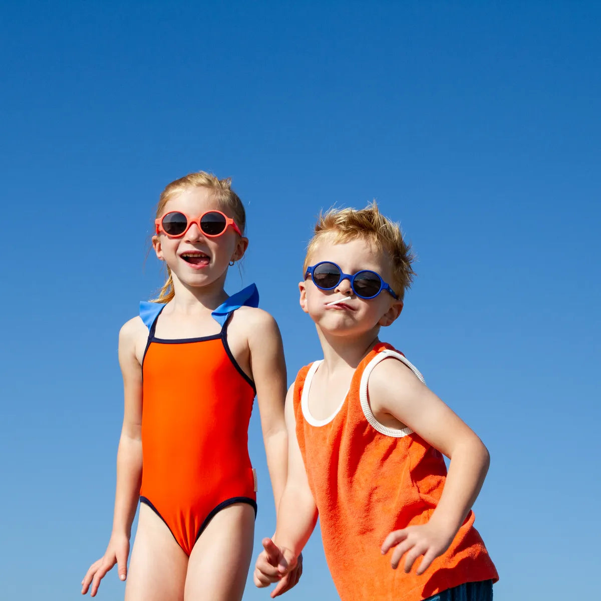 lunettes de soleil enfant rozz orange fluo