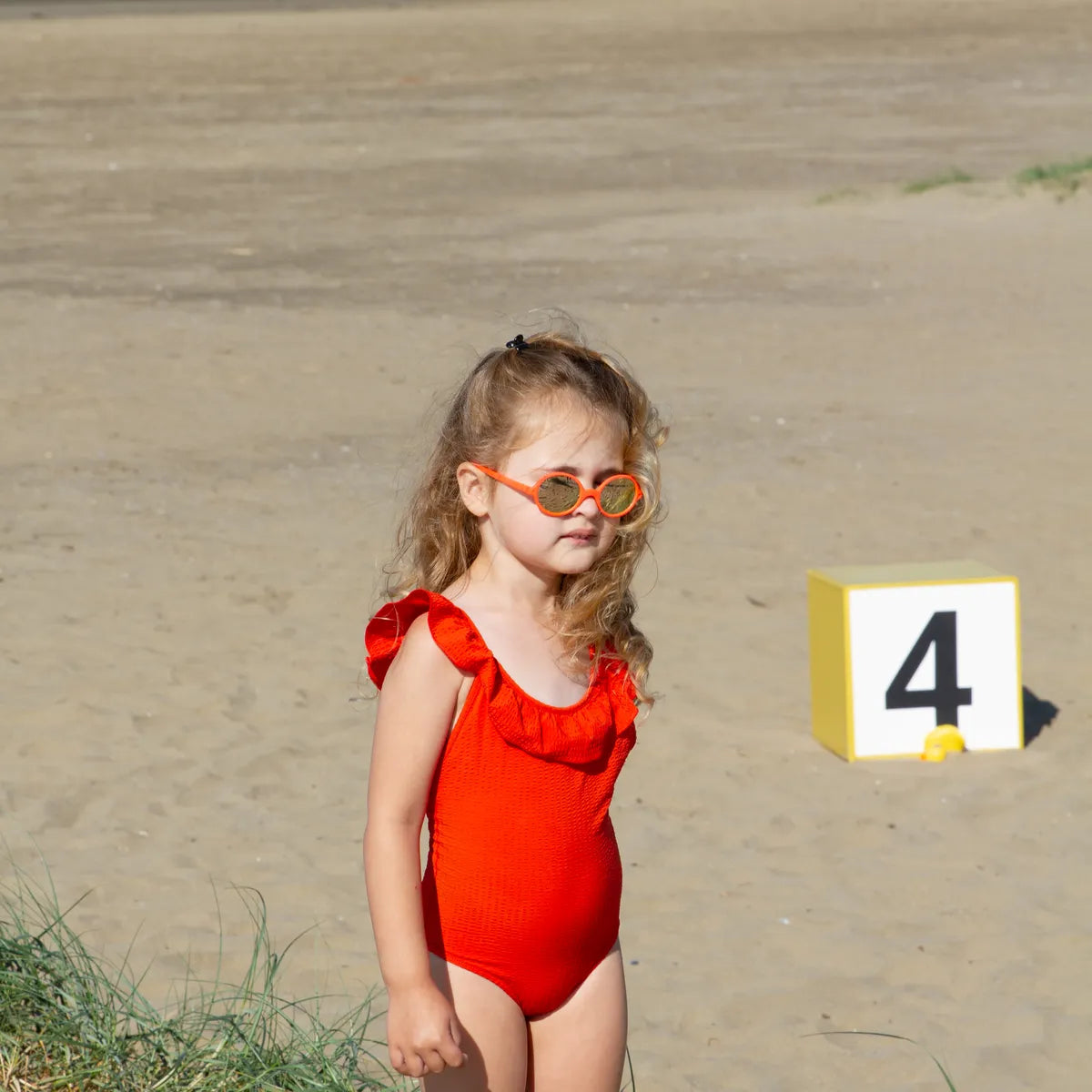 lunettes de soleil enfant rozz orange fluo