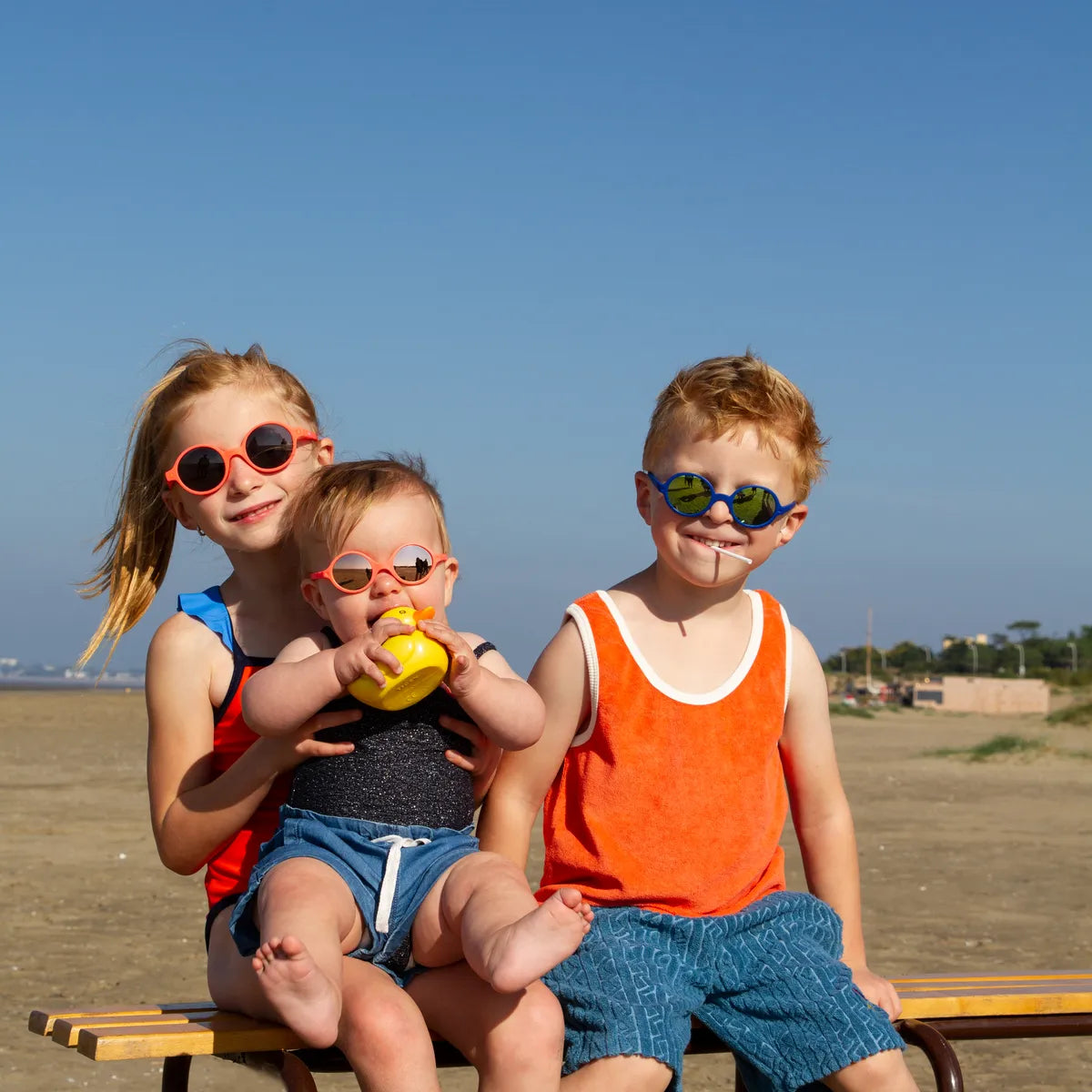 lunettes de soleil junior rozz bleu électrique