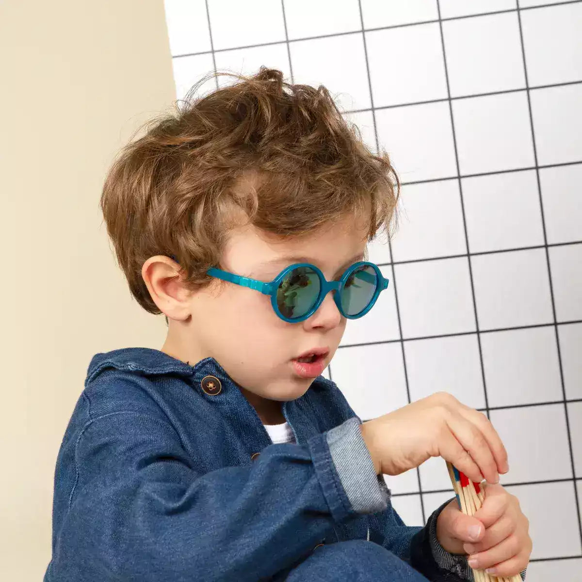 lunettes de soleil junior rozz vert paon