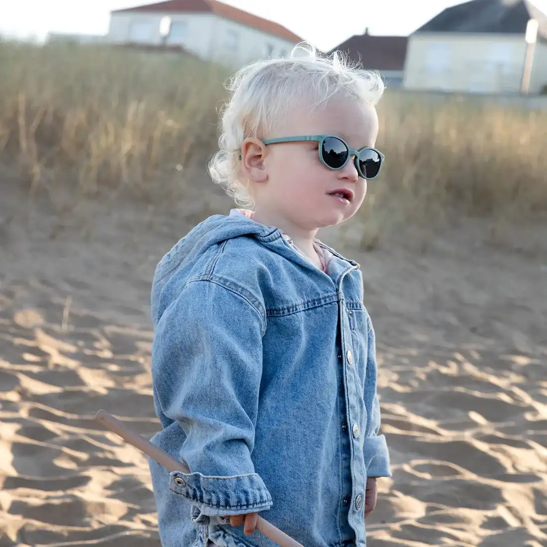 lunettes de soleil enfant bébé wazz kaki