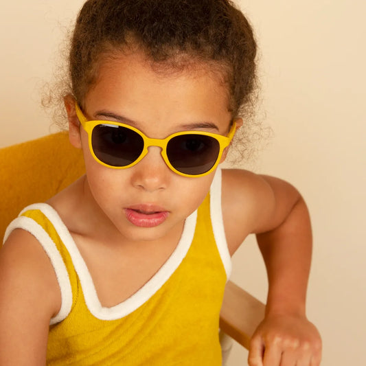 lunettes de soleil enfant bébé wazz jaune moutarde
